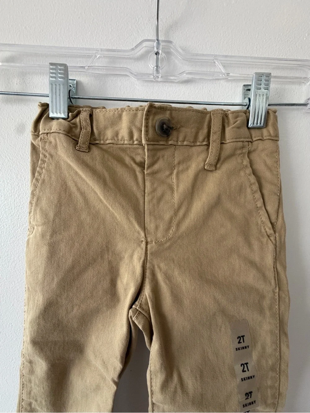 NWT The Children’s Place Toddler Boy Skinny Chino Pants Khaki Tan Size 2T
